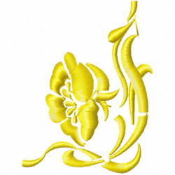 Flowers And Tree Embroidery Design 9